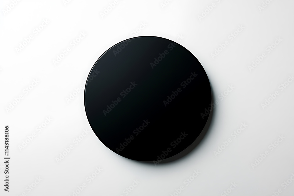Black circle on a white background Black circle on a white background