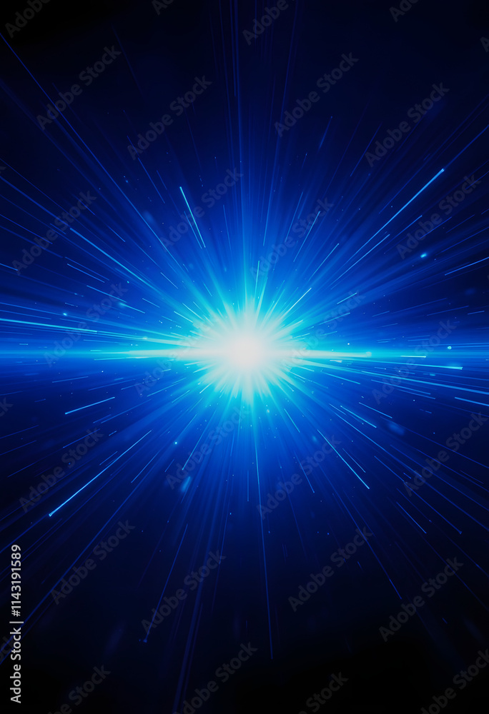Blue glowing high energy plasma force field in space abstract background, low-poly, with white tones Blue glowing high energy plasma force field in space abstract background, low-poly, with white tones