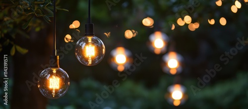 Wallpaper Mural Modern outdoor lighting fixtures creating a warm and inviting ambiance for elegant home decoration in nature settings. Torontodigital.ca