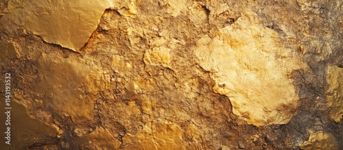 Natural gold stone wall showcasing rich textures and hues ideal for enhancing interior design and architectural aesthetics.