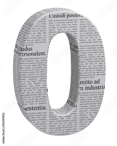 3D FONT JOURNAL ILLUSTRATION 3D RENDERING