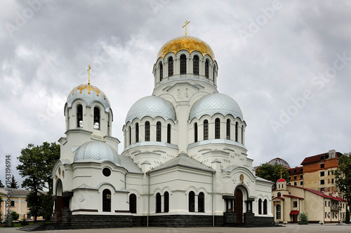 Alexander Nevsky Cathedral in Kamianets-Podilskyi Ukraine photo