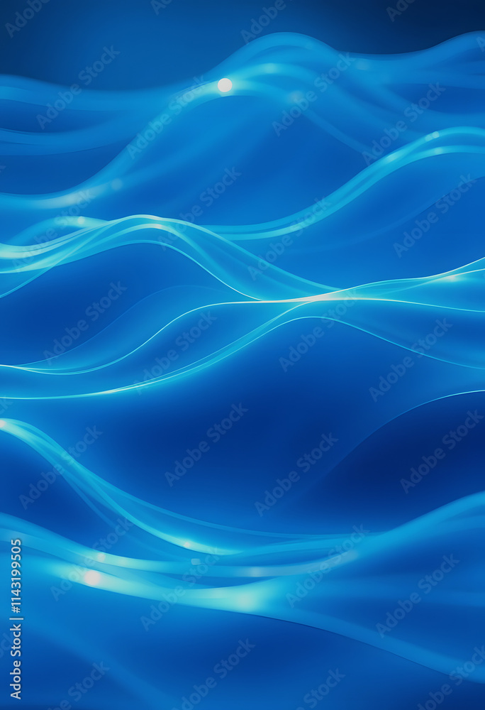 blue energy waves abstract background, 8k unreal engine photorealism, with white tones