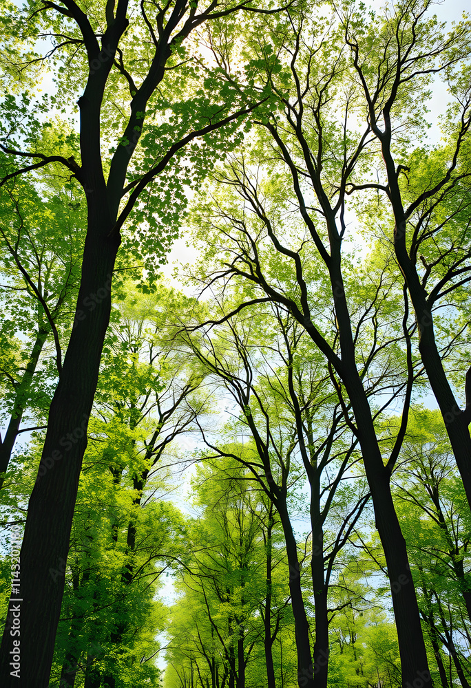Green trees in summer time. Eco, fresh plants, green energy, healthy and happy life style concept. image, dramatic, with white tones Green trees in summer time. Eco, fresh plants, green energy, healthy and happy life style concept. image, dramatic, with white tones