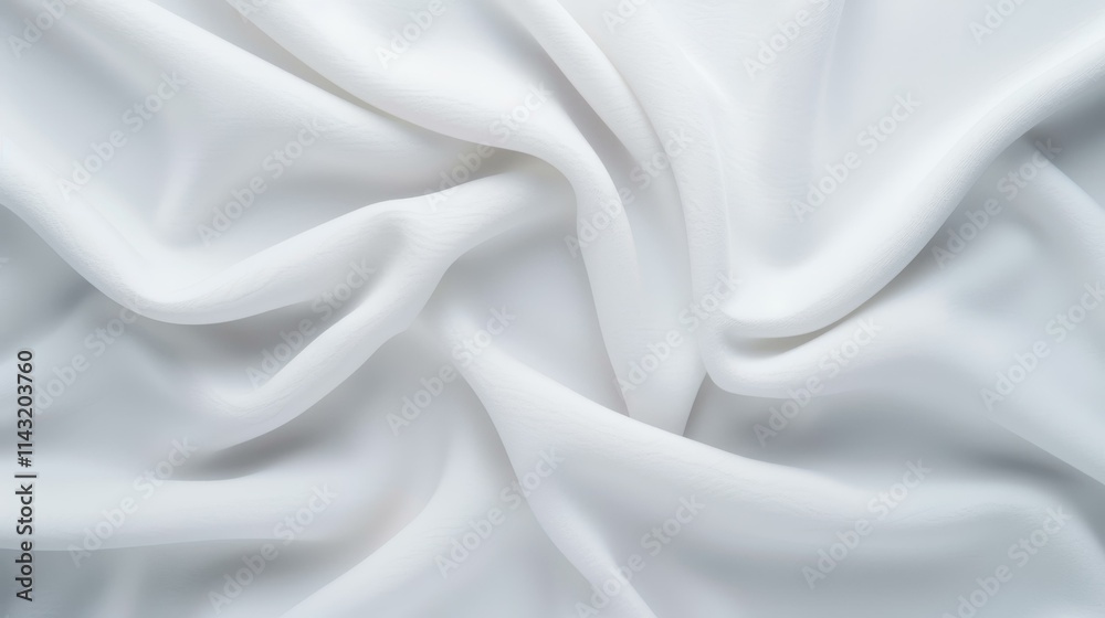 Obraz premium Soft and inviting, this abstract white fabric adds a touch of elegance to any design or decor scheme. Ideal for layering.