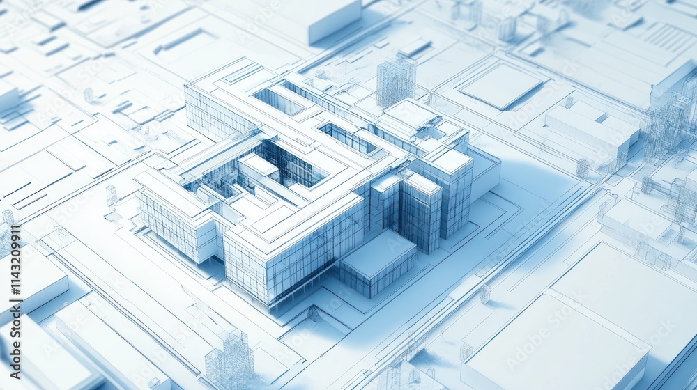 Blueprint of a Futuristic Architectural Masterpiece Blueprint of a Futuristic Architectural Masterpiece