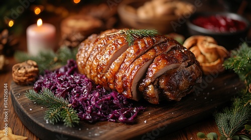 Traditional german christmas foods photo