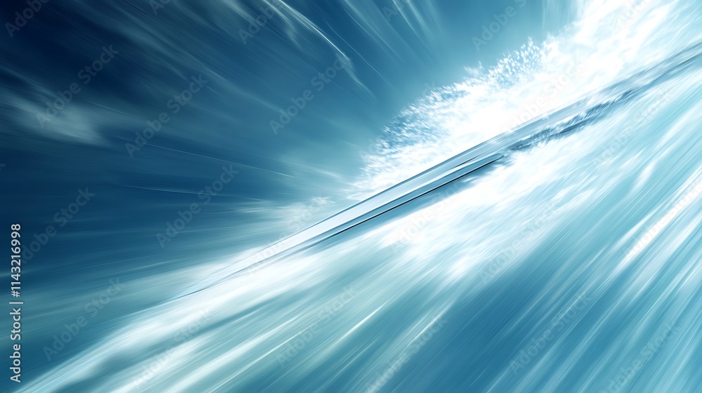 Abstract Blue Speed Lines and Light Burst Image Abstract Blue Speed Lines and Light Burst Image