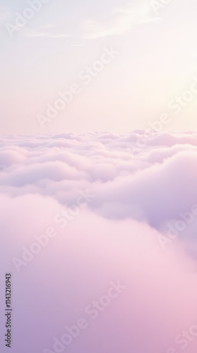 Minimalist Abstract Image of Pastel Layers of Mist Blending Soft Pinks, Purples, and Blues – Phone Wallpaper HD