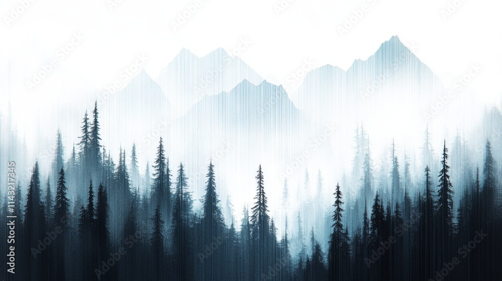 Obraz premium fog in mountains