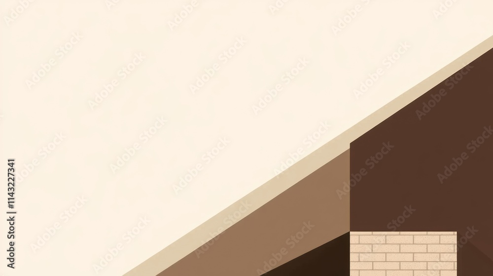 Abstract architectural design with muted colors. Abstract architectural design with muted colors.
