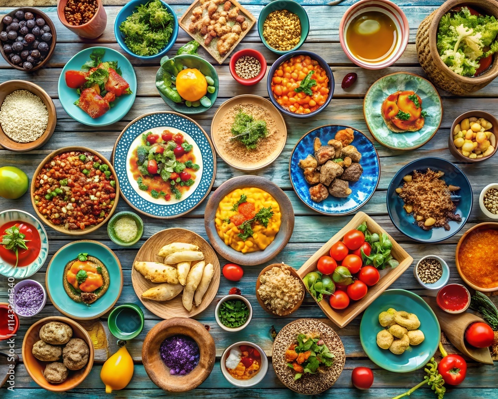 Food on a table Food on a table