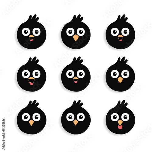 Wallpaper Mural set of animals head vector style Torontodigital.ca