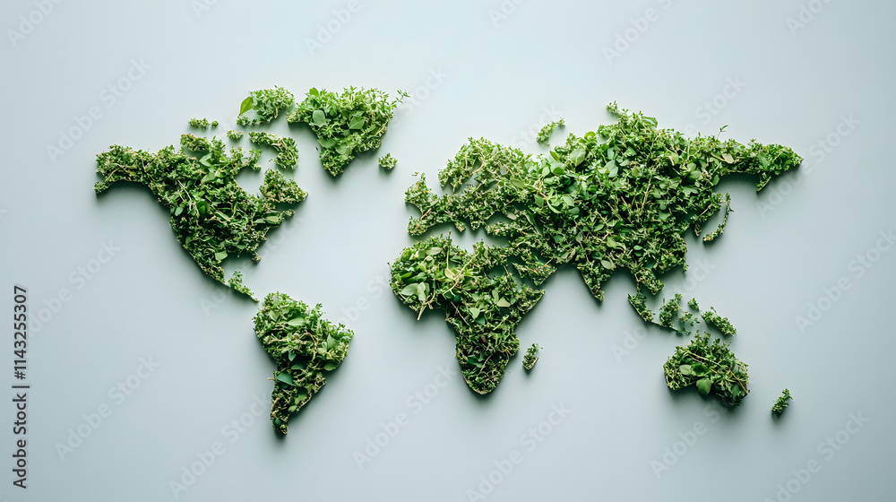 Spice and Herb World Map: Symbolizing Cultural Unity Through Cuisine Spice and Herb World Map: Symbolizing Cultural Unity Through Cuisine