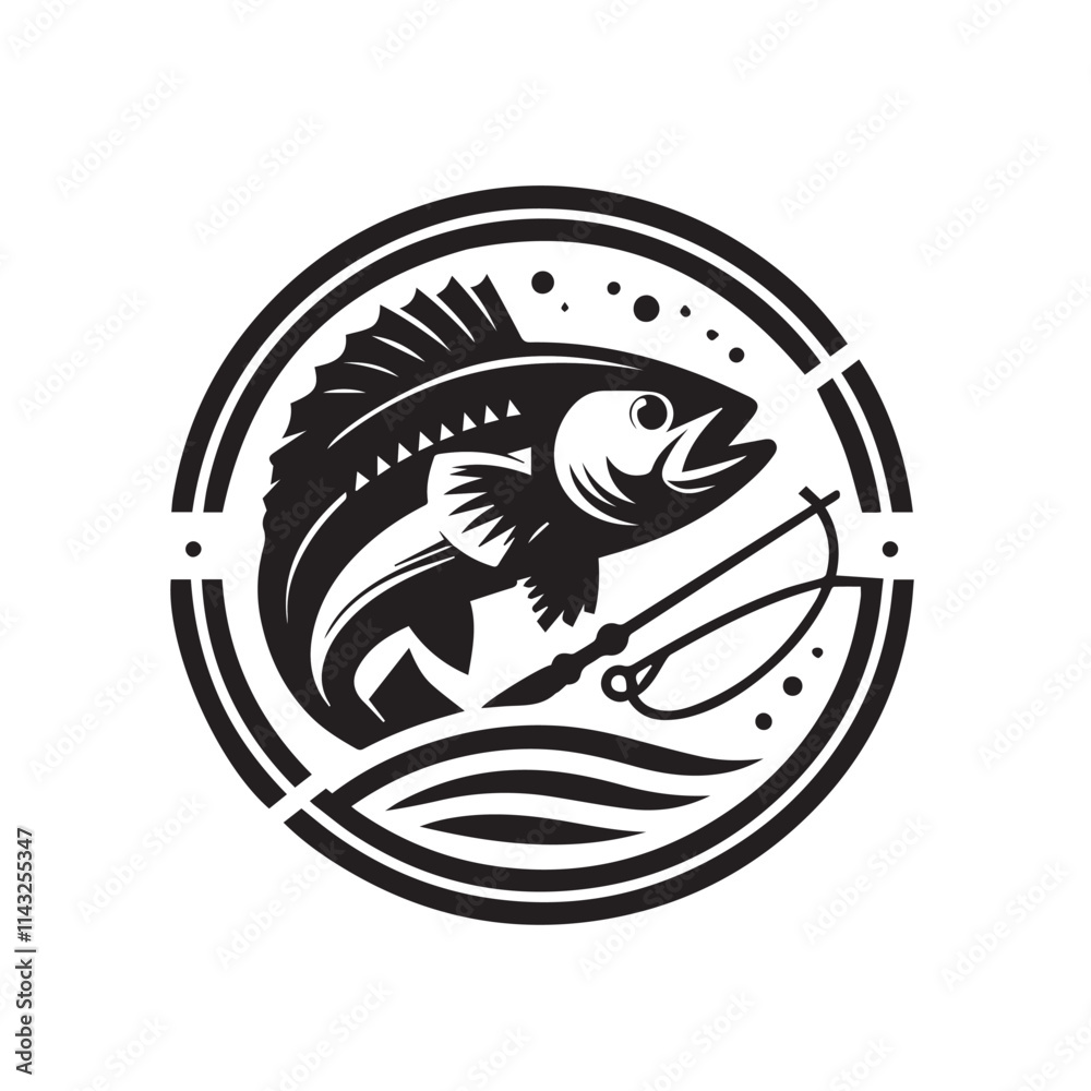 fisherman logo illustration fisherman logo illustration