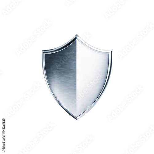 Free Download Metallic shield symbol, isolated on transparent background. - GFXLoad
