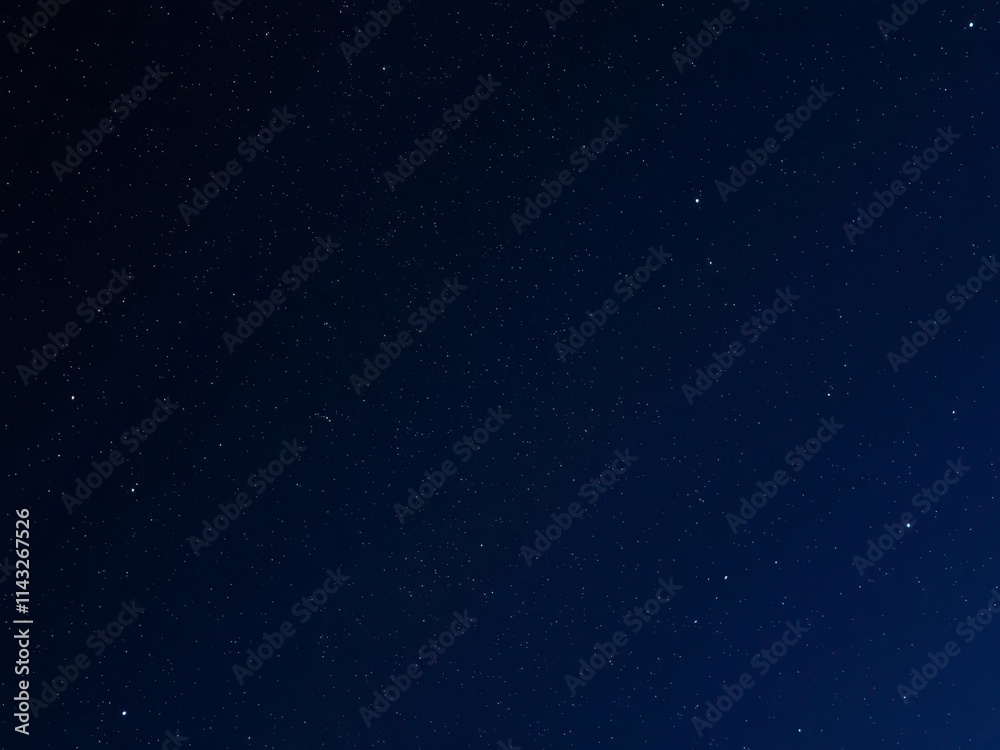 Fototapeta premium Scenic view of starry night sky filled with twinkling stars, background, clear, universe