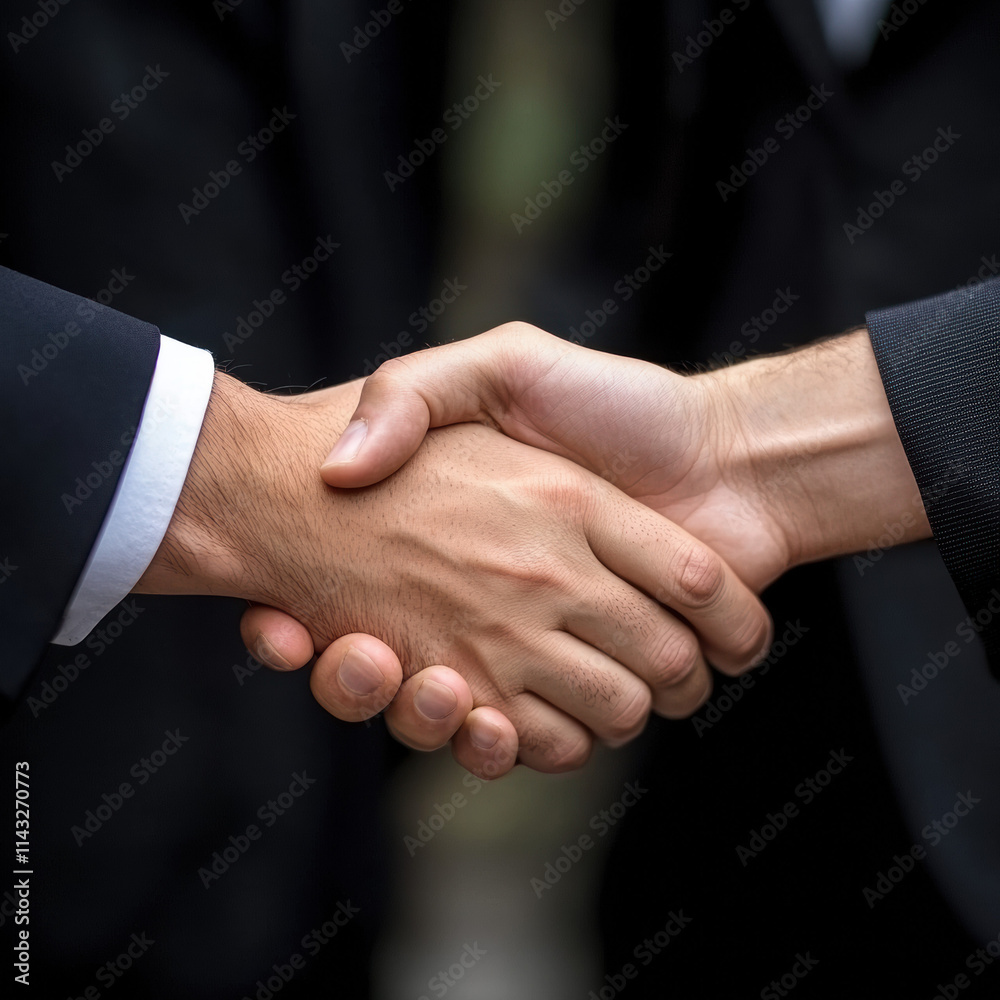 Professional Handshake in Corporate Meeting Setting Professional Handshake in Corporate Meeting Setting