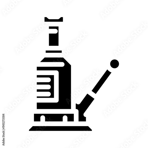 jack car repair tool glyph icon vector. jack car repair tool sign. isolated symbol illustration