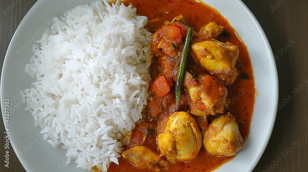 Spicy Chicken Curry and Pol Sambol Combo Spicy Chicken Curry and Pol Sambol Combo