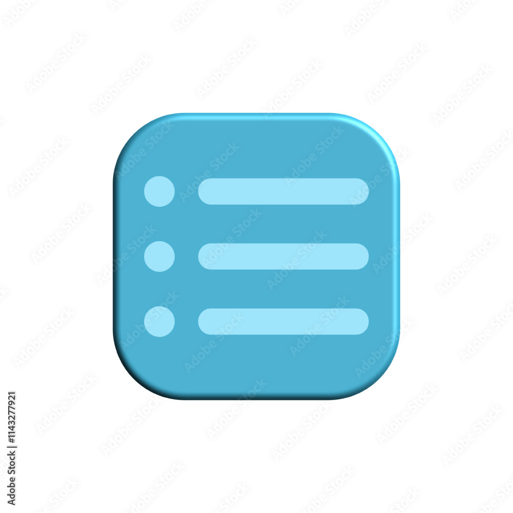 3d menu button icon, simple flat style, illustration, logo sign symbol pictogram template, for ui or ux isolated on white for mobile app, editable 3d menu button icon, simple flat style, illustration, logo sign symbol pictogram template, for ui or ux isolated on white for mobile app, editable