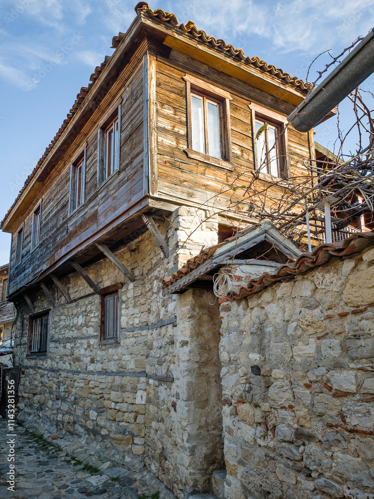 Panorama of The old town of Nessebar, Bulgaria Panorama of The old town of Nessebar, Bulgaria