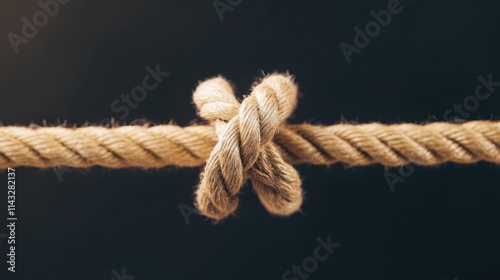 Frayed Rope Under Tension: A Risky Situation photo