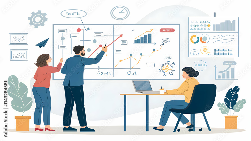 Team Optimizing Risk Reward Trade Offs Mapping Strategies on Whiteboard Office with Empty Space for Copy Team Optimizing Risk Reward Trade Offs Mapping Strategies on Whiteboard Office with Empty Space for Copy