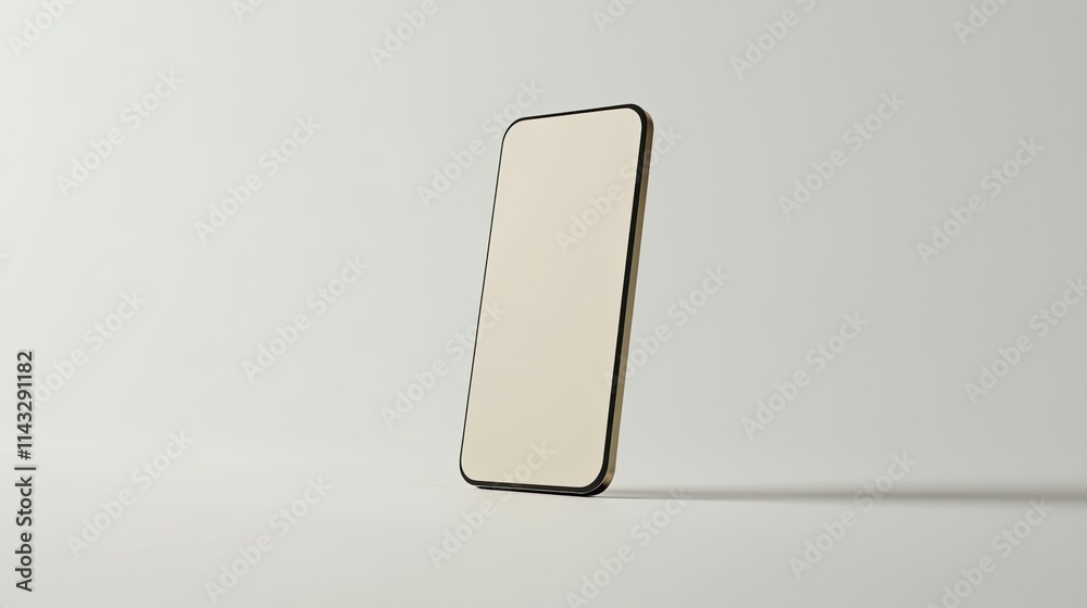 A minimalist smartphone displayed against a light background, emphasizing sleek design. A minimalist smartphone displayed against a light background, emphasizing sleek design.