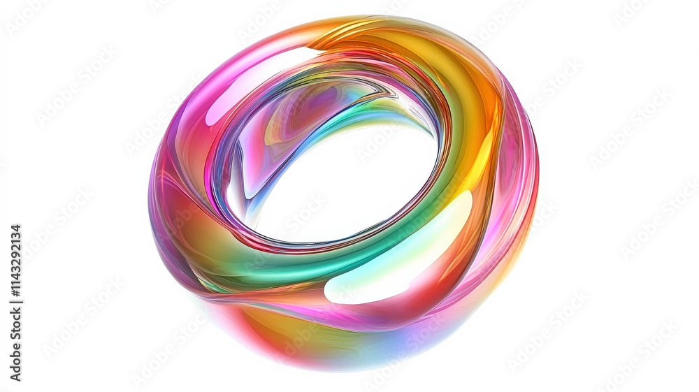 A holographic liquid swirl with vivid shifting colors, creating a surreal and dreamlike texture, perfect for backgrounds or artistic designs.