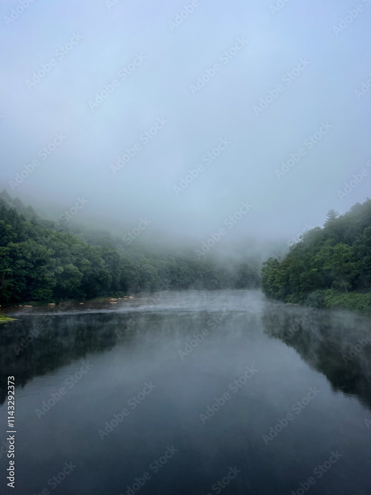 fog over the river