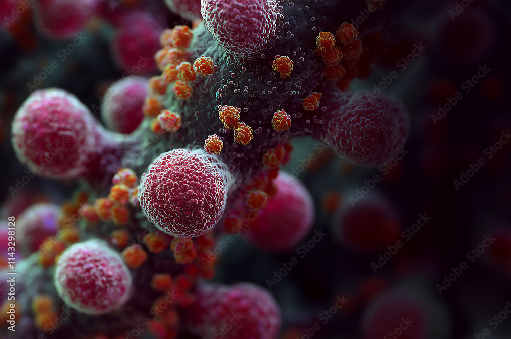 Fototapeta premium Generated Virus Image