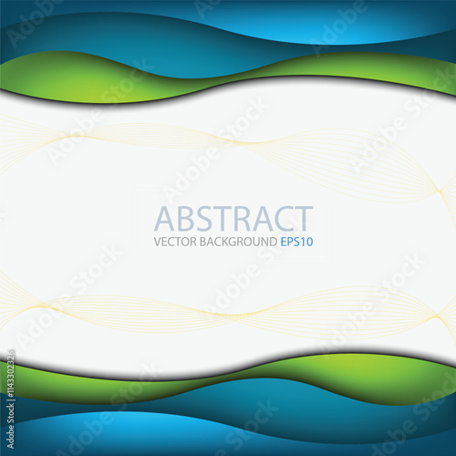 graphic vector curve line overlap background for text and message design