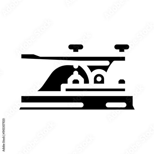 telegraph industry glyph icon vector. telegraph industry sign. isolated symbol illustration