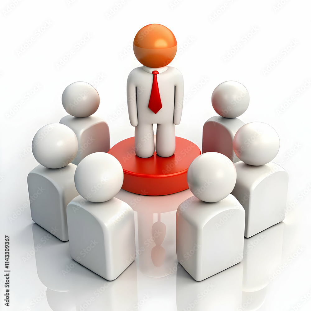 Applicant Showcasing Interpersonal Skills During Group Interview Activities With Interviewers and Space for Text Applicant Showcasing Interpersonal Skills During Group Interview Activities With Interviewers and Space for Text