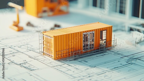 Elevated Living: A Volumetric Study of a Multi-Level Container Home