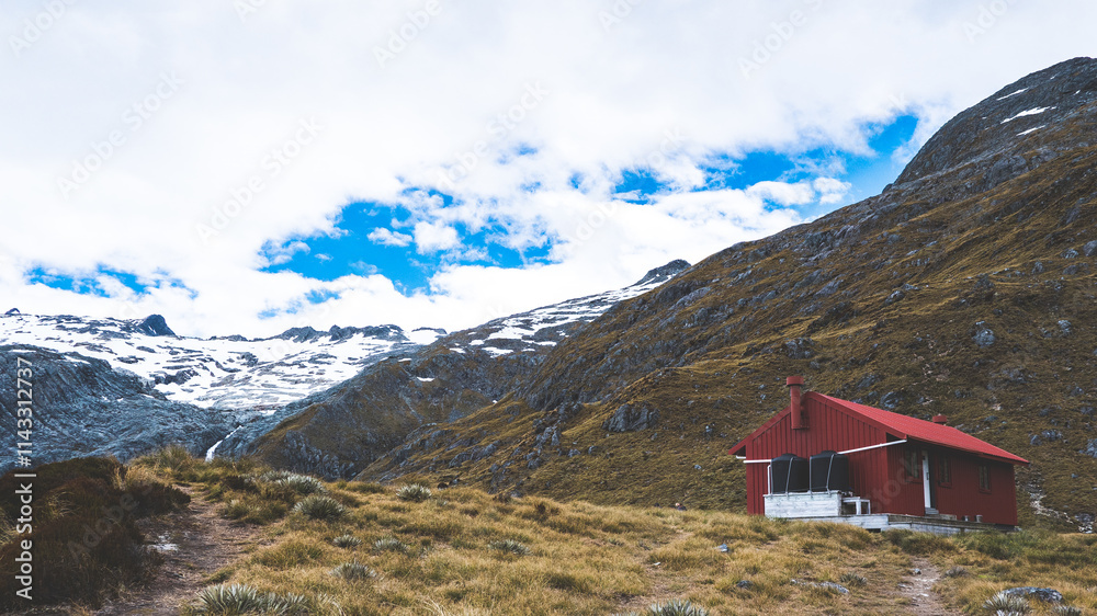 Brewster hut new zealand mount aspiring hiking trail west coast walking traveling Brewster hut new zealand mount aspiring hiking trail west coast walking traveling