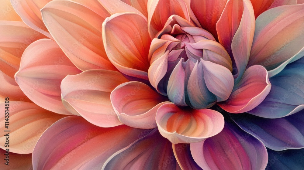 Close-up of a Delicate Pink Dahlia Close-up of a Delicate Pink Dahlia