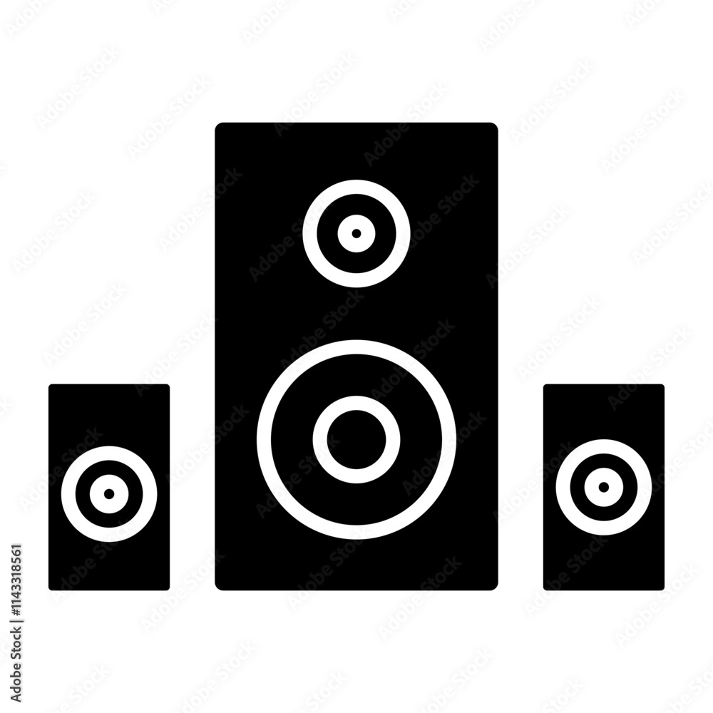 speakers isolated on white background speakers isolated on white background