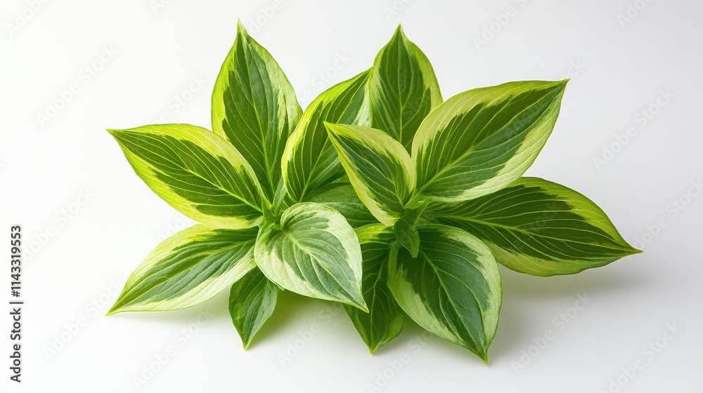 Fresh green leaves of a vibrant plant displayed against a clean white backdrop, perfect for organic and health-focused designs. Fresh green leaves of a vibrant plant displayed against a clean white backdrop, perfect for organic and health-focused designs.