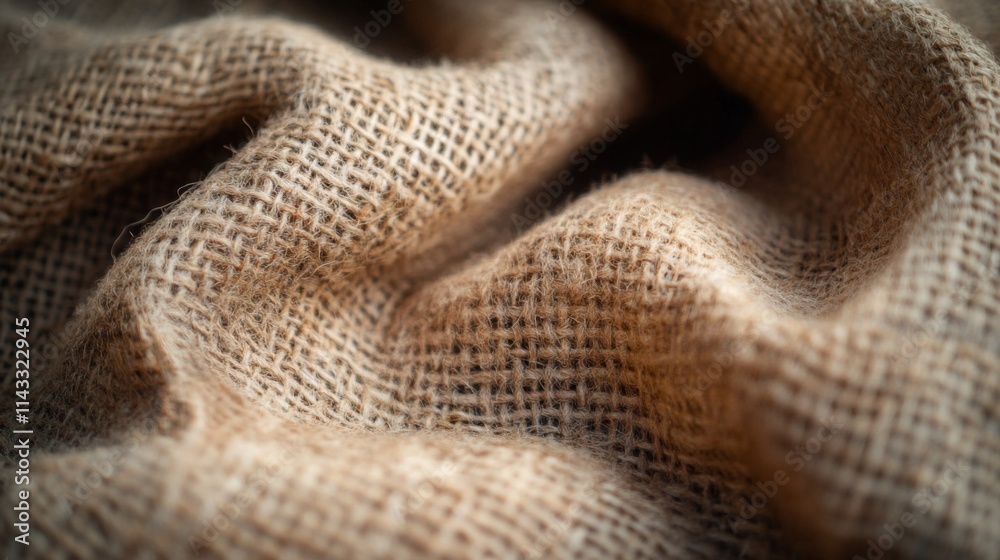 Closeup of Brown Burlap Fabric Texture Closeup of Brown Burlap Fabric Texture