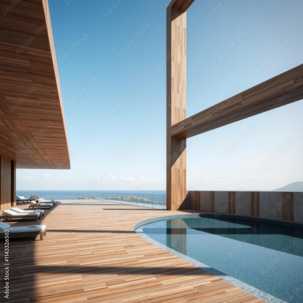 Hotel pool concept design wood concrete design wood design concrete architecture wall floor modern Hotel pool concept design wood concrete design wood design concrete architecture wall floor modern