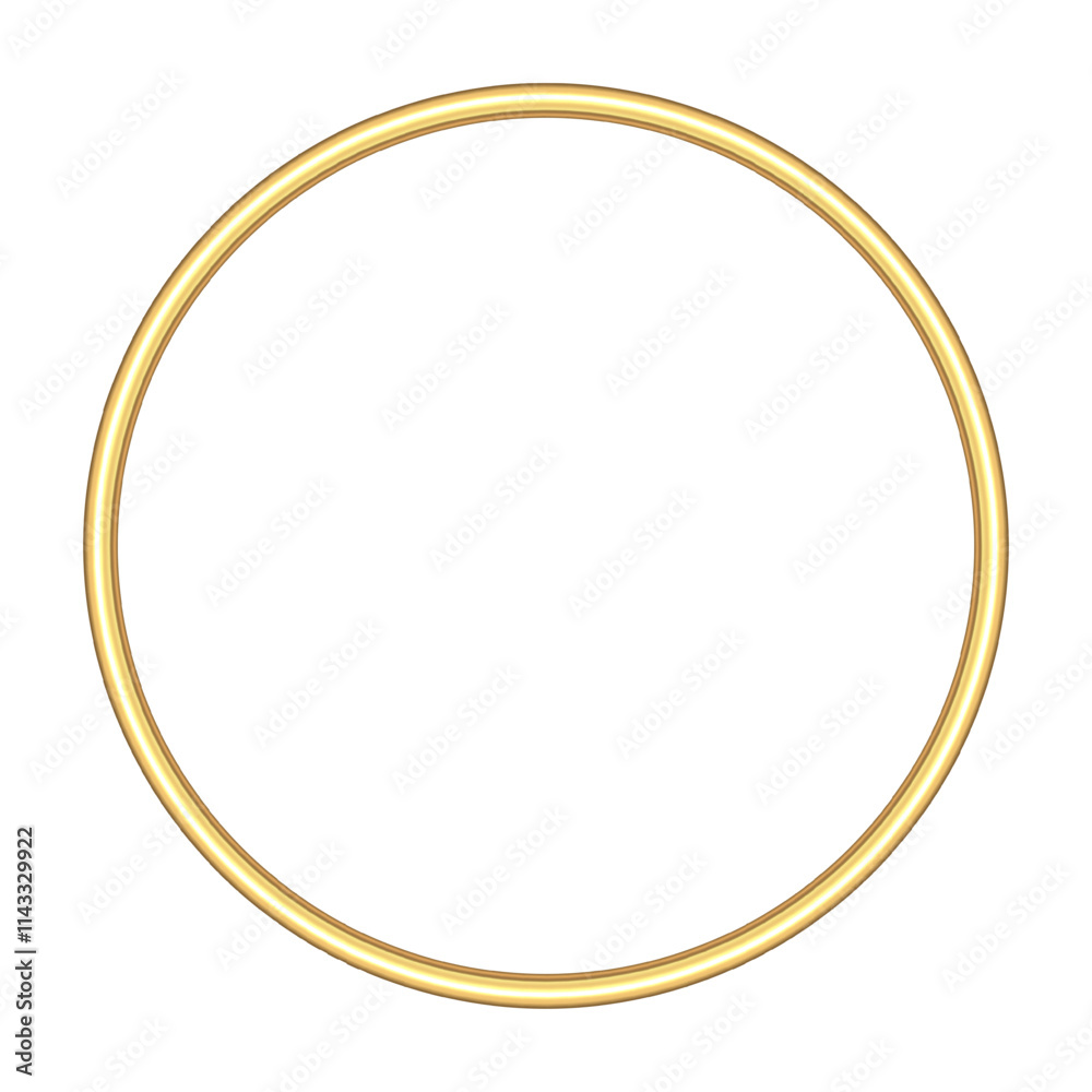 3D Golden Round Frame isolated on transparent background. Realistic Metal Gold ring. Vector light circles spotlight light effect. Gold color round frame 3D Golden Round Frame isolated on transparent background. Realistic Metal Gold ring. Vector light circles spotlight light effect. Gold color round frame