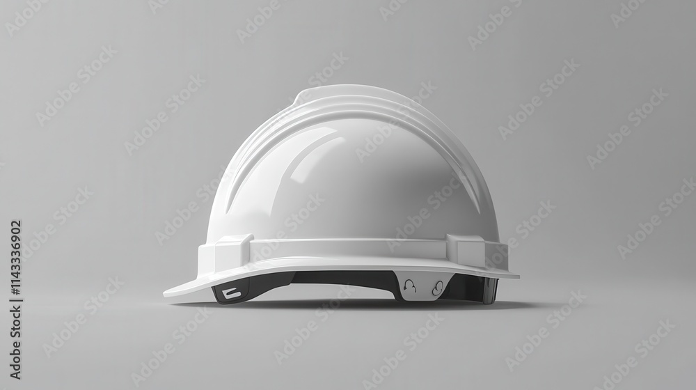 Isolated hardhat mockup on a clean background ideal for construction-related visuals or safety promotion, featuring generous space for text. Isolated hardhat mockup on a clean background ideal for construction-related visuals or safety promotion, featuring generous space for text.