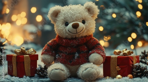 chrismas teddy bear toy