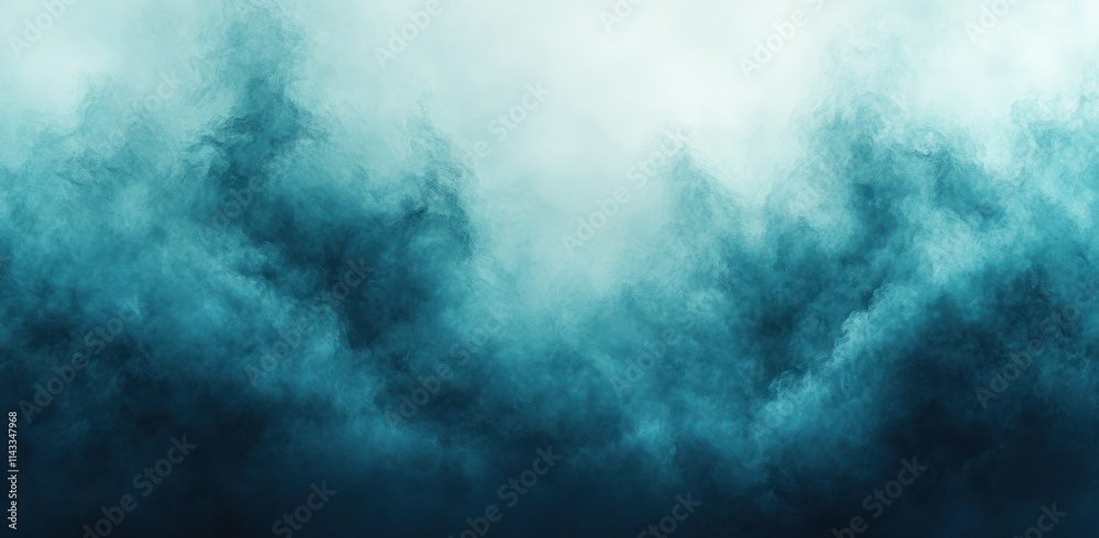 Obraz premium Blue Teal Turquoise Grainy Gradient Background Glowing Texture Abstract Design