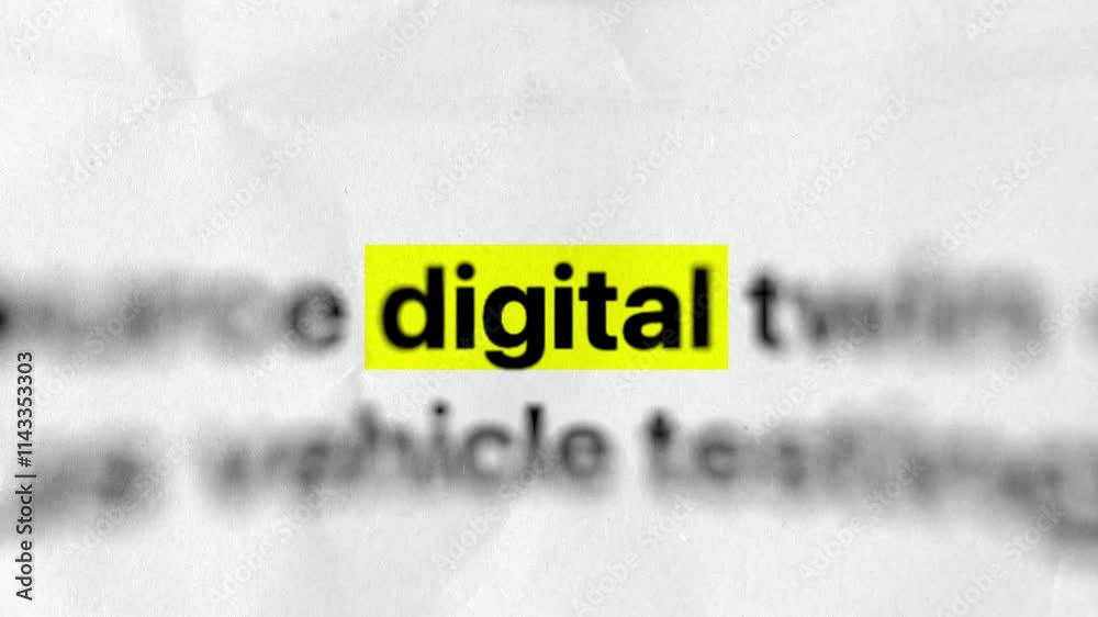 Dynamic loopable animation featuring the word ‘Digital’ with match-cut transitions and evolving typography styles. Ideal for tech, innovation, business, and digital transformation projects.