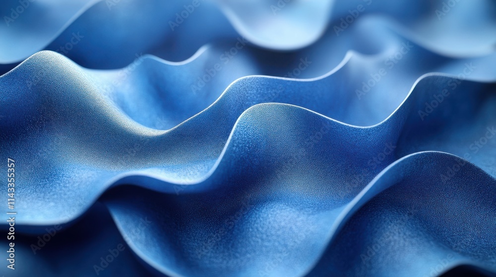 Obraz premium abstract 3d render animation of blue background motion design seamless looped vide