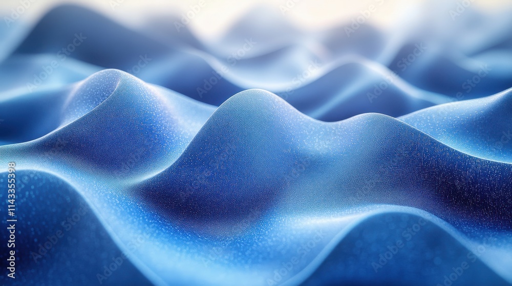 Obraz premium abstract 3d render animation of blue background motion design seamless looped vide