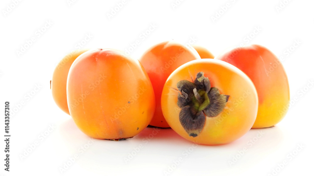 Red ripe persimmons Red ripe persimmons